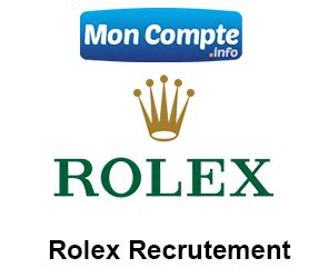 candidature spontanée rolex|Rolex carriere.